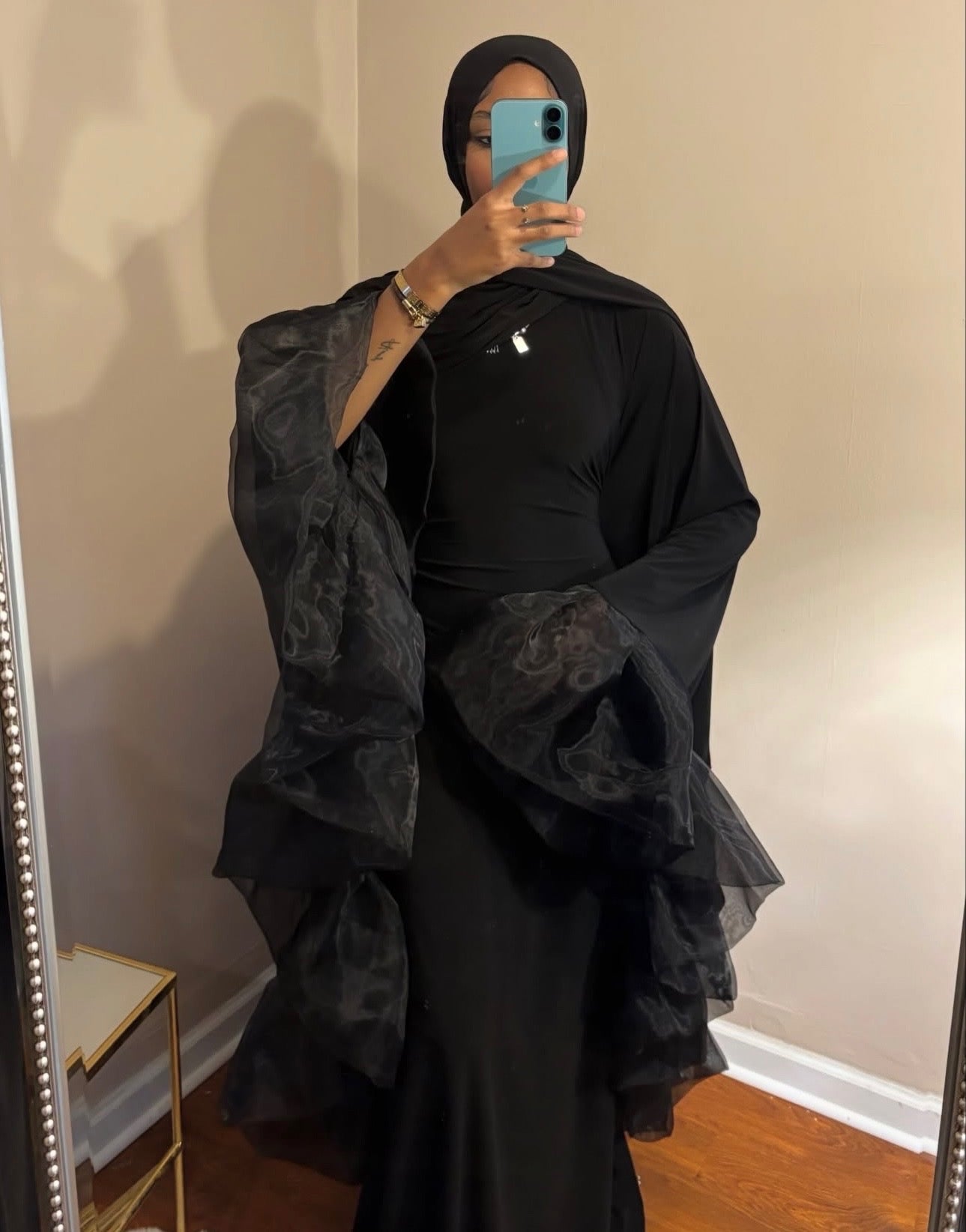 Black tulle