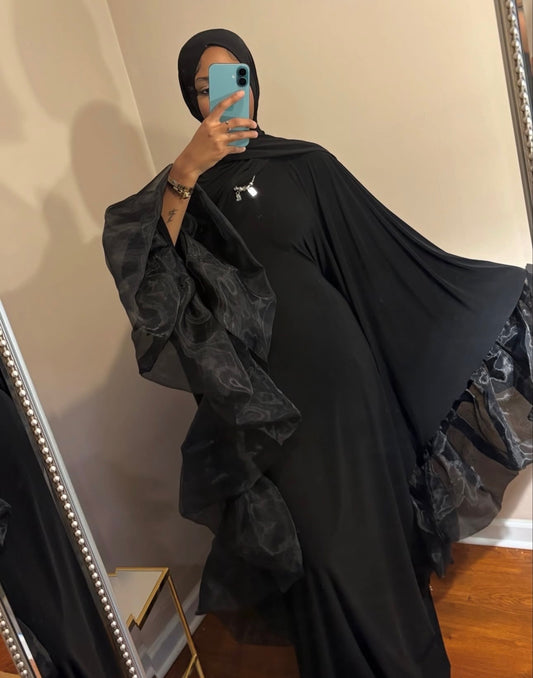 Black tulle