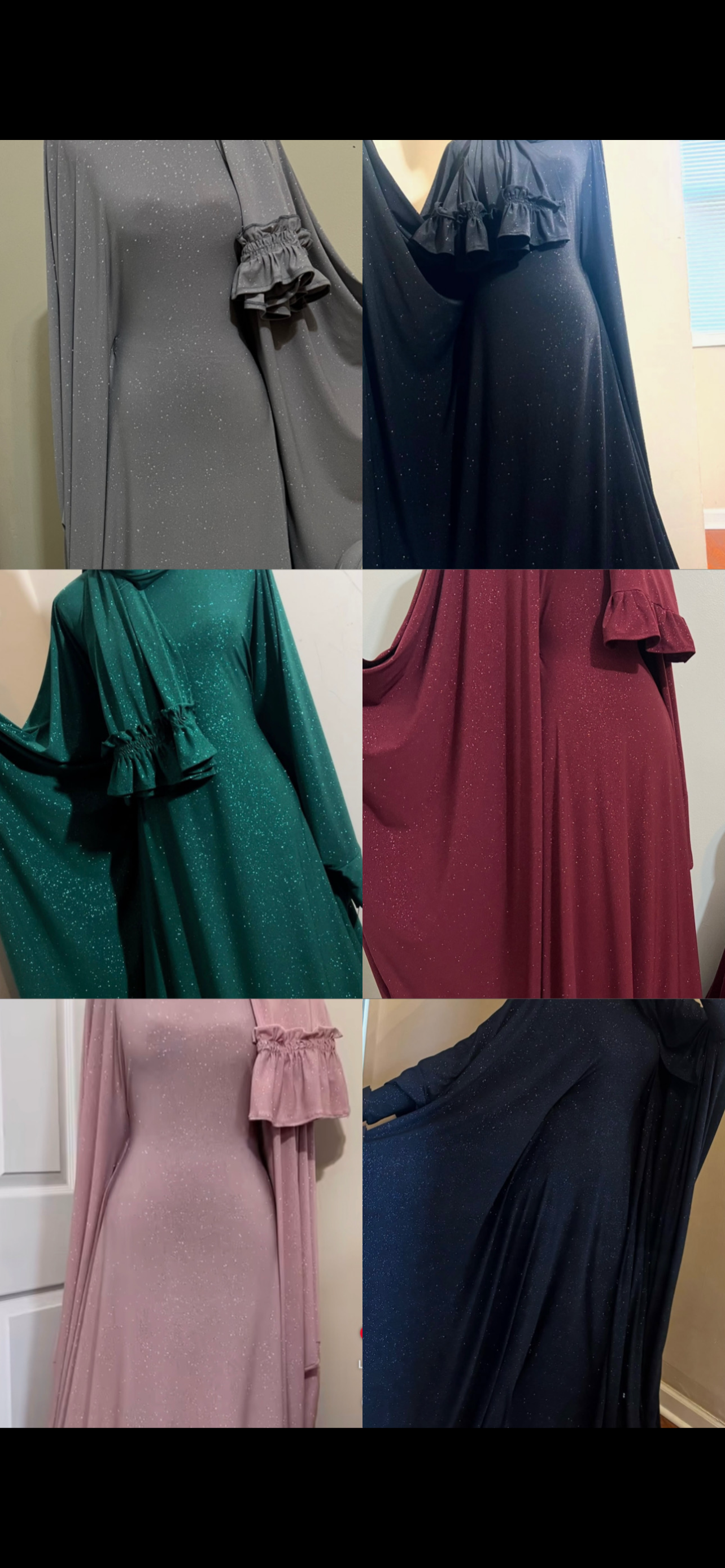 Glitter khaftan sets
